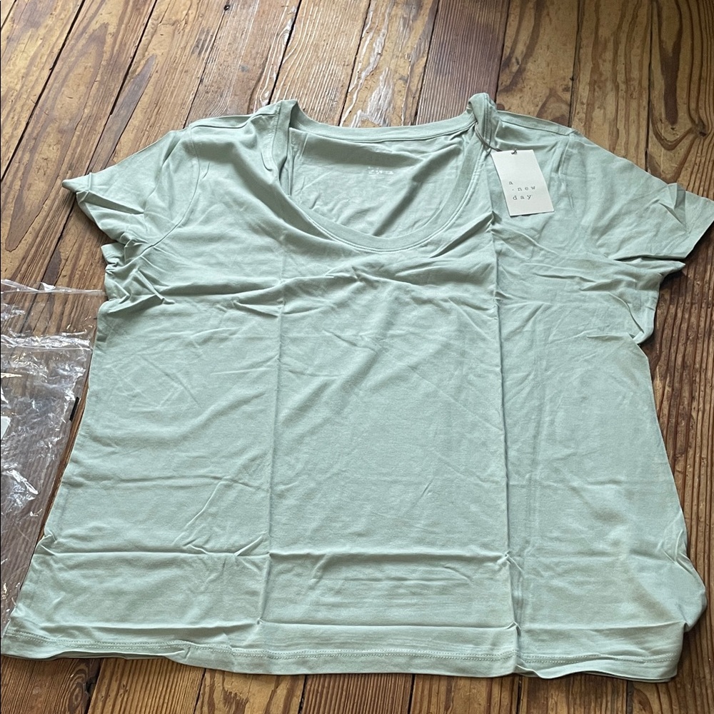 a new day Light Green Women's Top